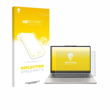 Parte frontale di una confezione del prodotto con il logo del marchio upscreen. Accanto è raffigurato il dispositivo Lenovo Ch