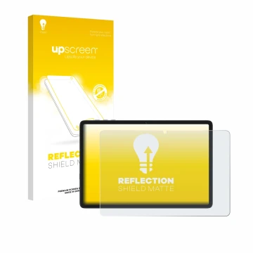 Parte frontale di una confezione del prodotto con il logo del marchio upscreen. Accanto è raffigurato il dispositivo Tabwee T2