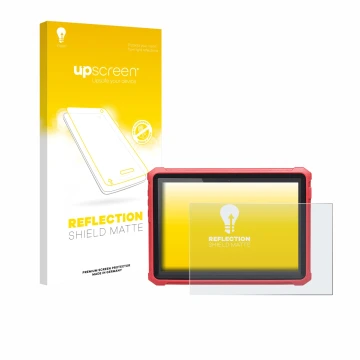 Parte frontale di una confezione del prodotto con il logo del marchio upscreen. Accanto è raffigurato il dispositivo Launch X-