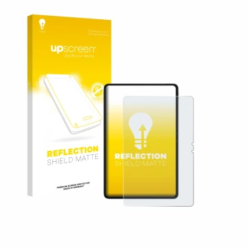 Parte frontale di una confezione del prodotto con il logo del marchio upscreen. Accanto è raffigurato il dispositivo Blackview