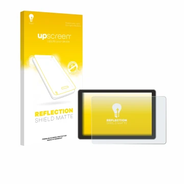 Parte frontale di una confezione del prodotto con il logo del marchio upscreen. Accanto è raffigurato il dispositivo Victron E