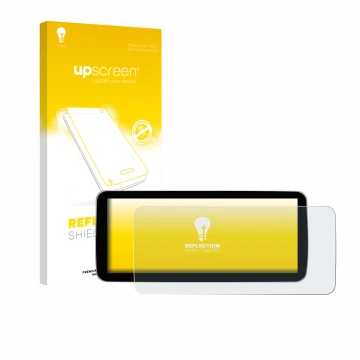 Parte frontale di una confezione del prodotto con il logo del marchio upscreen. Accanto è raffigurato il dispositivo Ninetom C