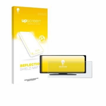 Parte frontale di una confezione del prodotto con il logo del marchio upscreen. Accanto è raffigurato il dispositivo Carpuride