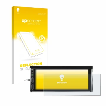 Parte frontale di una confezione del prodotto con il logo del marchio upscreen. Accanto è raffigurato il dispositivo Hikity Ca