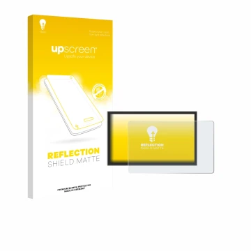 Parte frontale di una confezione del prodotto con il logo del marchio upscreen. Accanto è raffigurato il dispositivo Leapmotor