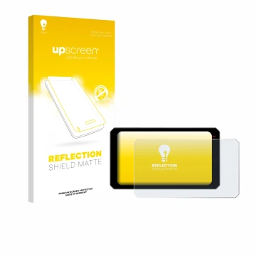 Parte frontale di una confezione del prodotto con il logo del marchio upscreen. Accanto è raffigurato il dispositivo Chigee AI