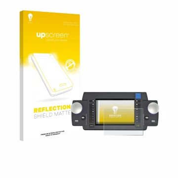 Parte frontale di una confezione del prodotto con il logo del marchio upscreen. Accanto è raffigurato il dispositivo ESU Ecos 