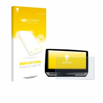 Parte frontale di una confezione del prodotto con il logo del marchio upscreen. Accanto è raffigurato il dispositivo Cupra Leo