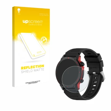 Parte frontale di una confezione del prodotto con il logo del marchio upscreen. Accanto è raffigurato il dispositivo Popglory 