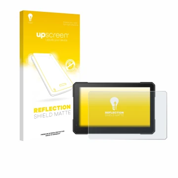 Parte frontale di una confezione del prodotto con il logo del marchio upscreen. Accanto è raffigurato il dispositivo Interphon