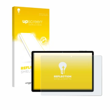 Parte frontale di una confezione del prodotto con il logo del marchio upscreen. Accanto è raffigurato il dispositivo RUSHAR A1