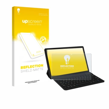 Parte frontale di una confezione del prodotto con il logo del marchio upscreen. Accanto è raffigurato il dispositivo Laptok LA