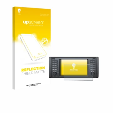 Parte frontale di una confezione del prodotto con il logo del marchio upscreen. Accanto è raffigurato il dispositivo Eonon E39