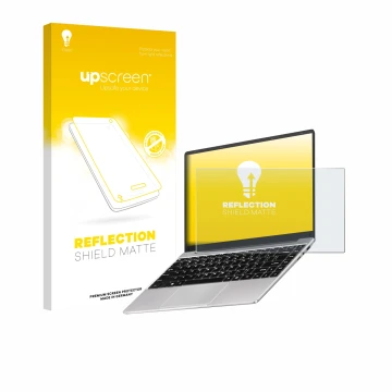 Parte frontale di una confezione del prodotto con il logo del marchio upscreen. Accanto è raffigurato il dispositivo Notodd N2