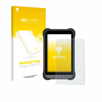 Parte frontale di una confezione del prodotto con il logo del marchio upscreen. Accanto è raffigurato il dispositivo Zoomsmart