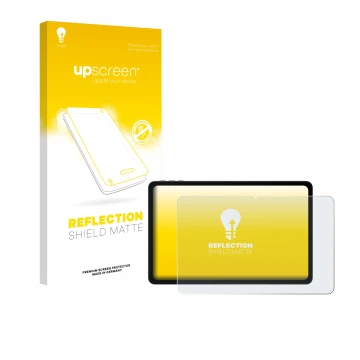 Parte frontale di una confezione del prodotto con il logo del marchio upscreen. Accanto è raffigurato il dispositivo Doogee U1