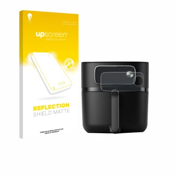 Parte frontale di una confezione del prodotto con il logo del marchio upscreen. Accanto è raffigurato il dispositivo Philips A
