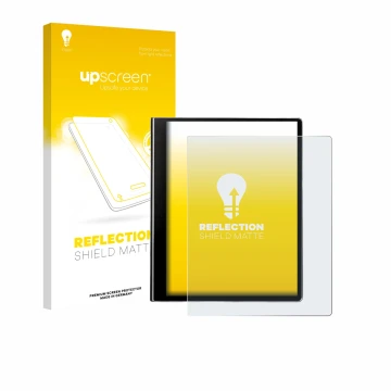 Parte frontale di una confezione del prodotto con il logo del marchio upscreen. Accanto è raffigurato il dispositivo eazeye Pa