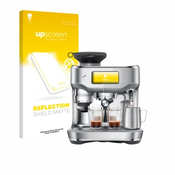 Parte frontale di una confezione del prodotto con il logo del marchio upscreen. Accanto è raffigurato il dispositivo Sage the 