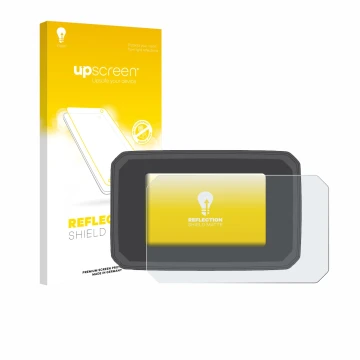 Parte frontale di una confezione del prodotto con il logo del marchio upscreen. Accanto è raffigurato il dispositivo Honda CMX