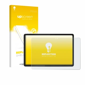 Parte frontale di una confezione del prodotto con il logo del marchio upscreen. Accanto è raffigurato il dispositivo Lenovo Id