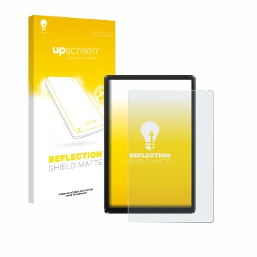 Parte frontale di una confezione del prodotto con il logo del marchio upscreen. Accanto è raffigurato il dispositivo Whitedeer