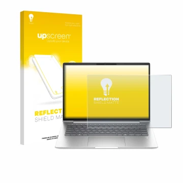 Parte frontale di una confezione del prodotto con il logo del marchio upscreen. Accanto è raffigurato il dispositivo HP ProBoo