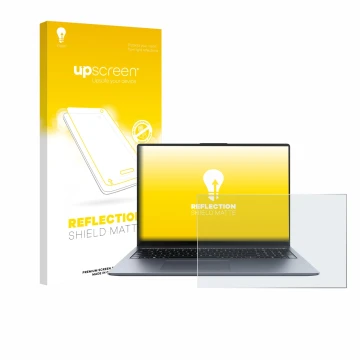 Parte frontale di una confezione del prodotto con il logo del marchio upscreen. Accanto è raffigurato il dispositivo Huawei Ma