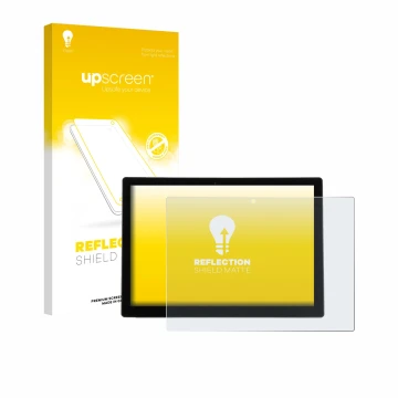 Parte frontale di una confezione del prodotto con il logo del marchio upscreen. Accanto è raffigurato il dispositivo Wortmann 