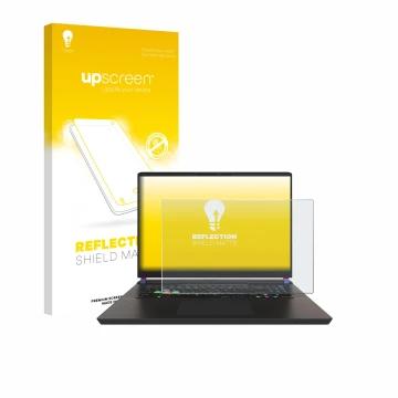 Parte frontale di una confezione del prodotto con il logo del marchio upscreen. Accanto è raffigurato il dispositivo MSI Vecto