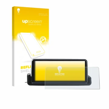 Parte frontale di una confezione del prodotto con il logo del marchio upscreen. Accanto è raffigurato il dispositivo Junsun Ca