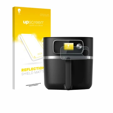 Parte frontale di una confezione del prodotto con il logo del marchio upscreen. Accanto è raffigurato il dispositivo Philips A