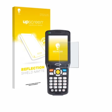 Parte frontale di una confezione del prodotto con il logo del marchio upscreen. Accanto è raffigurato il dispositivo Unitech H