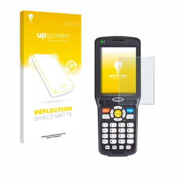 Parte frontale di una confezione del prodotto con il logo del marchio upscreen. Accanto è raffigurato il dispositivo Unitech H