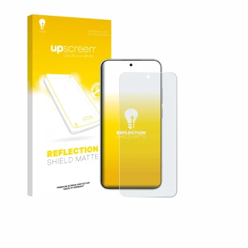 Parte frontale di una confezione del prodotto con il logo del marchio upscreen. Accanto è raffigurato il dispositivo Xiaomi Re