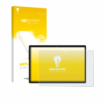 Parte frontale di una confezione del prodotto con il logo del marchio upscreen. Accanto è raffigurato il dispositivo Biegedy B