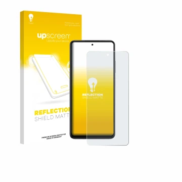 Parte frontale di una confezione del prodotto con il logo del marchio upscreen. Accanto è raffigurato il dispositivo Oppo K13x