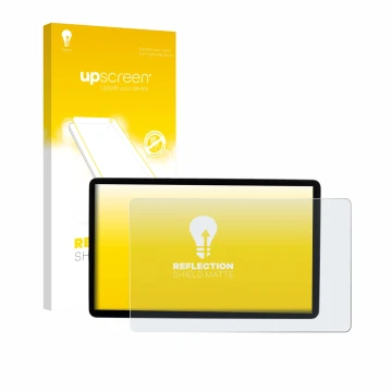 Parte frontale di una confezione del prodotto con il logo del marchio upscreen. Accanto è raffigurato il dispositivo MG S5 EV 