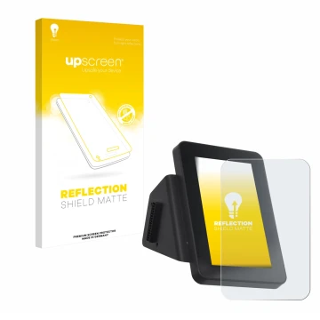 Parte frontale di una confezione del prodotto con il logo del marchio upscreen. Accanto è raffigurato il dispositivo Anycubic 