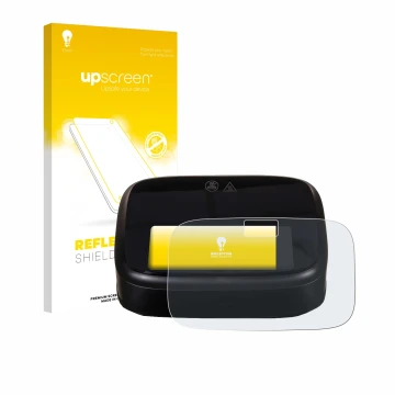 Parte frontale di una confezione del prodotto con il logo del marchio upscreen. Accanto è raffigurato il dispositivo Philips A