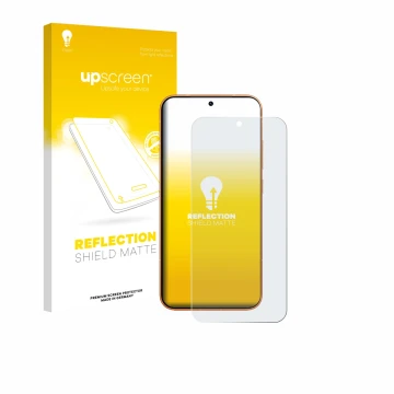 Parte frontale di una confezione del prodotto con il logo del marchio upscreen. Accanto è raffigurato il dispositivo Honor Mag