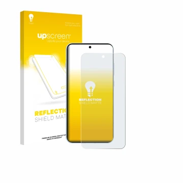 Parte frontale di una confezione del prodotto con il logo del marchio upscreen. Accanto è raffigurato il dispositivo Oppo Find