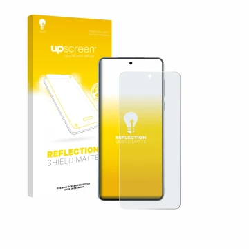 Parte frontale di una confezione del prodotto con il logo del marchio upscreen. Accanto è raffigurato il dispositivo Oppo Find