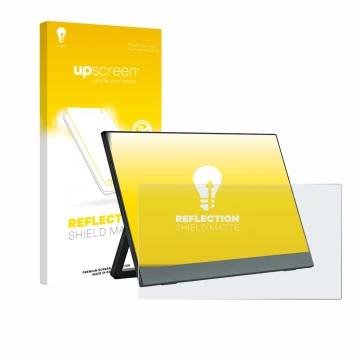 Parte frontale di una confezione del prodotto con il logo del marchio upscreen. Accanto è raffigurato il dispositivo Anmite A1