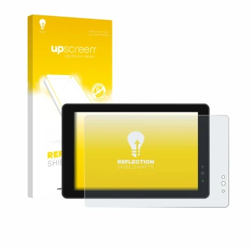 Parte frontale di una confezione del prodotto con il logo del marchio upscreen. Accanto è raffigurato il dispositivo Lilliput 