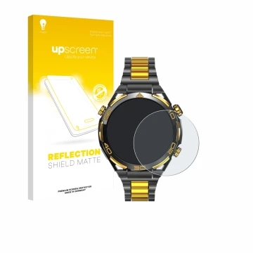 Parte frontale di una confezione del prodotto con il logo del marchio upscreen. Accanto è raffigurato il dispositivo Blackview