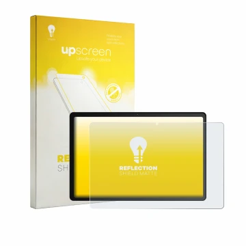 Parte frontale di una confezione del prodotto con il logo del marchio upscreen. Accanto è raffigurato il dispositivo Whitedeer