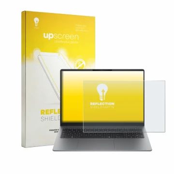 Parte frontale di una confezione del prodotto con il logo del marchio upscreen. Accanto è raffigurato il dispositivo HP 200 G2