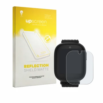 Parte frontale di una confezione del prodotto con il logo del marchio upscreen. Accanto è raffigurato il dispositivo Xplora X6