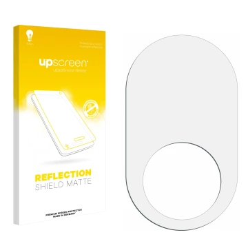 Parte frontale di una confezione del prodotto con il logo del marchio upscreen. Accanto si trova la protezione per lo schermo 